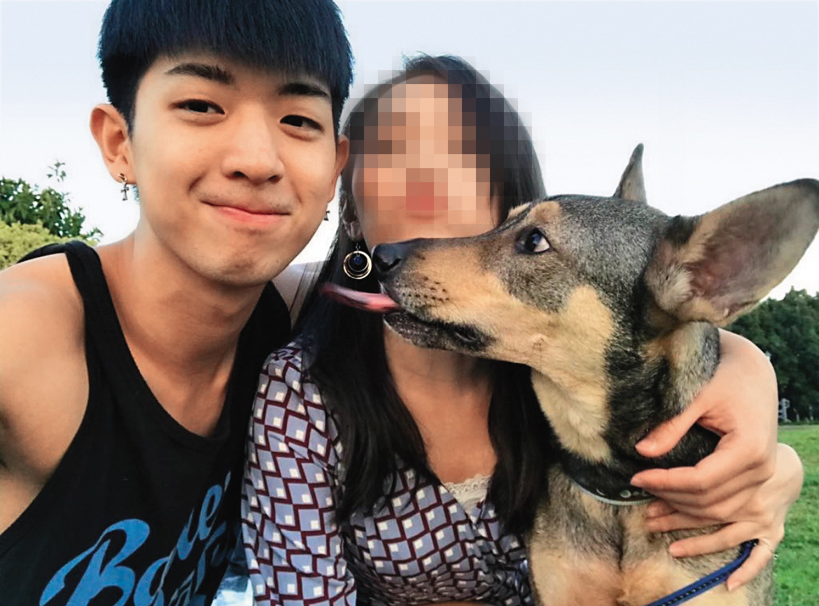 林亭翰和前女友交往約5年，從女方的社群網站上可見到過往甜蜜合照。（讀者提供）