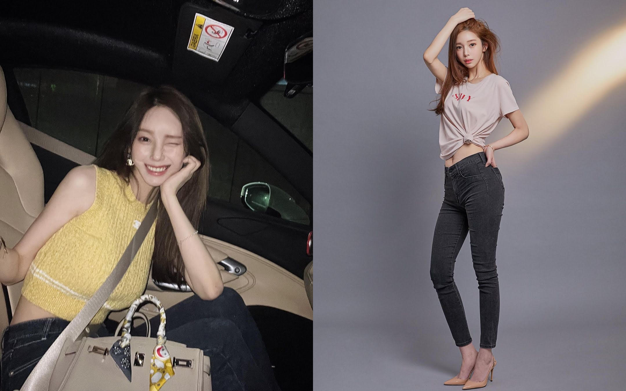 南韓漫畫家Yaongyi因身材火辣及美貌被稱為「真人版朱靜」，近日捲入逃稅醜聞。（翻攝IG@meow91__）  