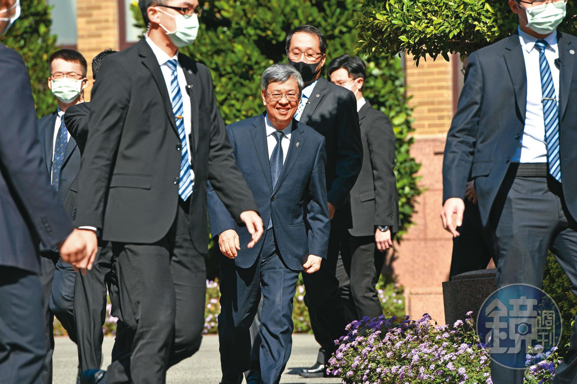新閣揆陳建仁（圖）柔軟和緩，不見殺氣，走的是武當派路數，迥異於蘇貞昌的硬橋硬馬。