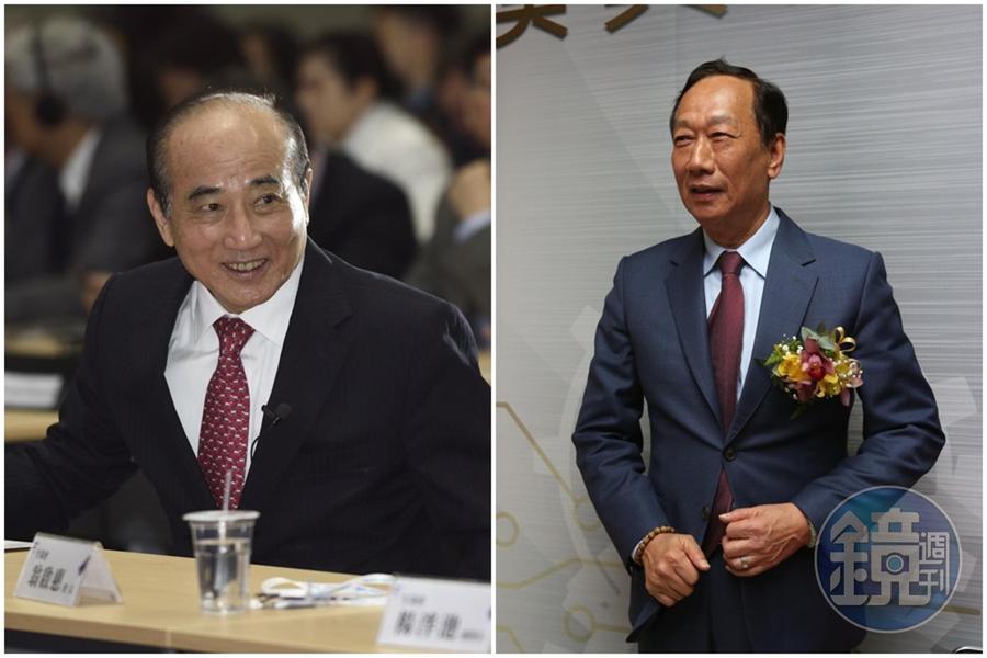 有媒體報導，王金平（左）、郭台銘（右）2人今天終於要會面。（本刊資料照）
