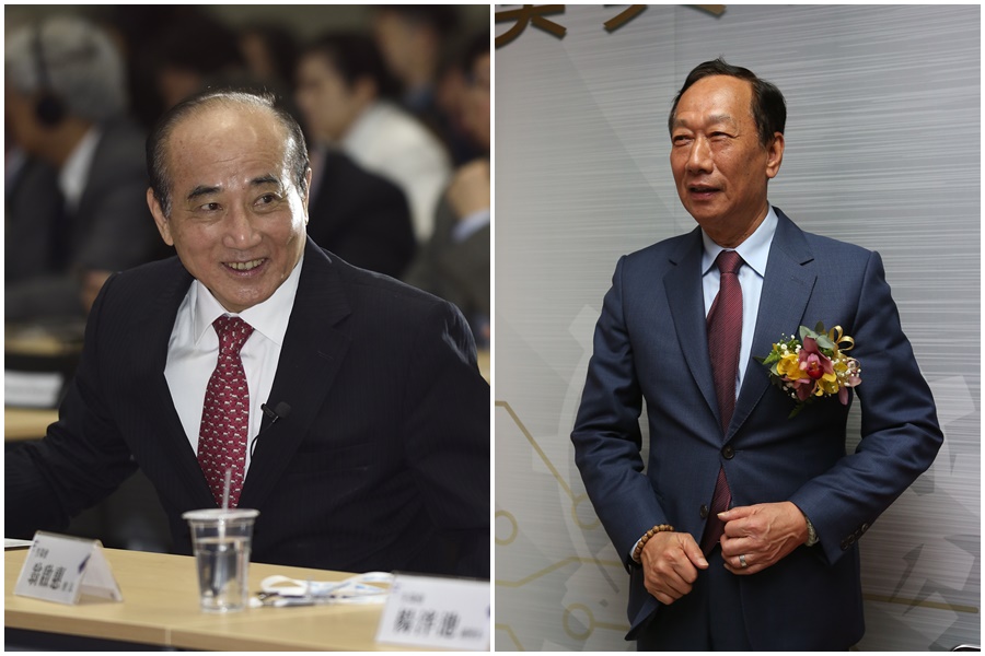 有媒體報導，王金平（左）、郭台銘（右）2人今天終於要會面。（本刊資料照）