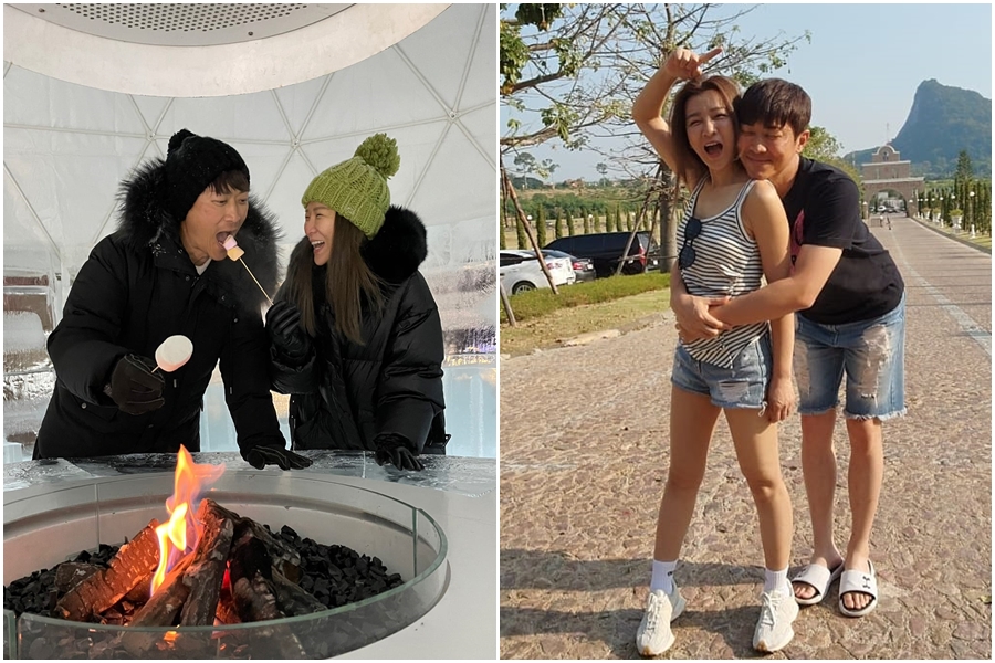 曾雅蘭趁情人節在臉書放閃告白，曝光侯昌明每晚睡覺都會對她做1件事。（翻攝自曾雅蘭臉書）