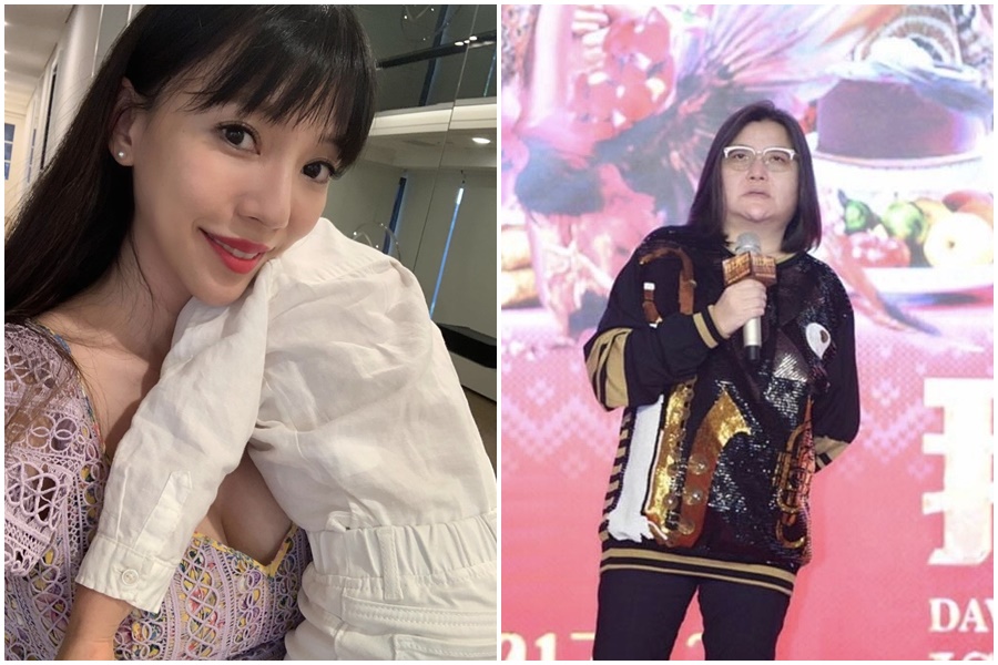 邱瓈寬力挺王力宏復出娛樂圈，在臉書砲轟李靚蕾。（翻攝自李靚蕾IG)、邱瓈寬臉書）