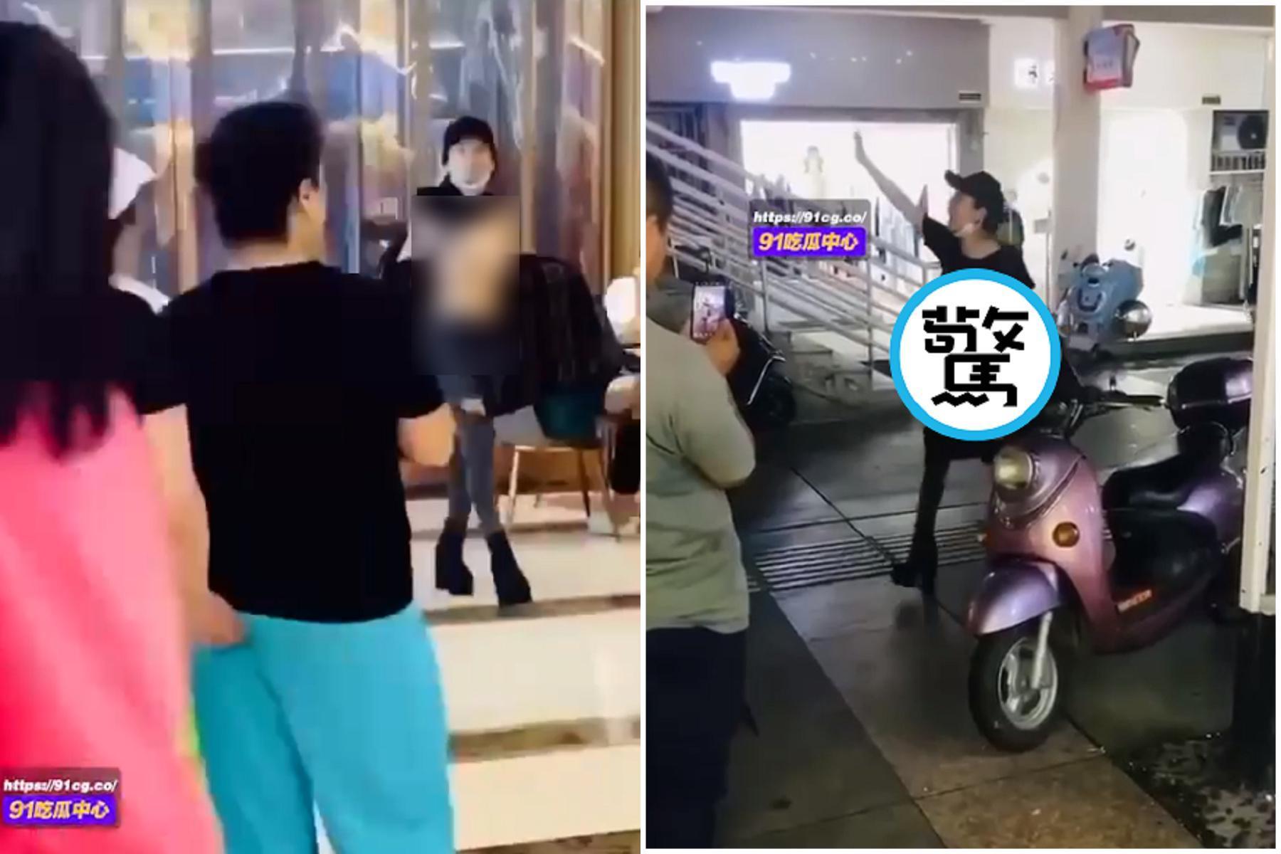 這潮妹太狂！在商場脫衣全裸露出給大家看，疑和老公吵架後發洩情緒。（翻自《91吃瓜中心》）