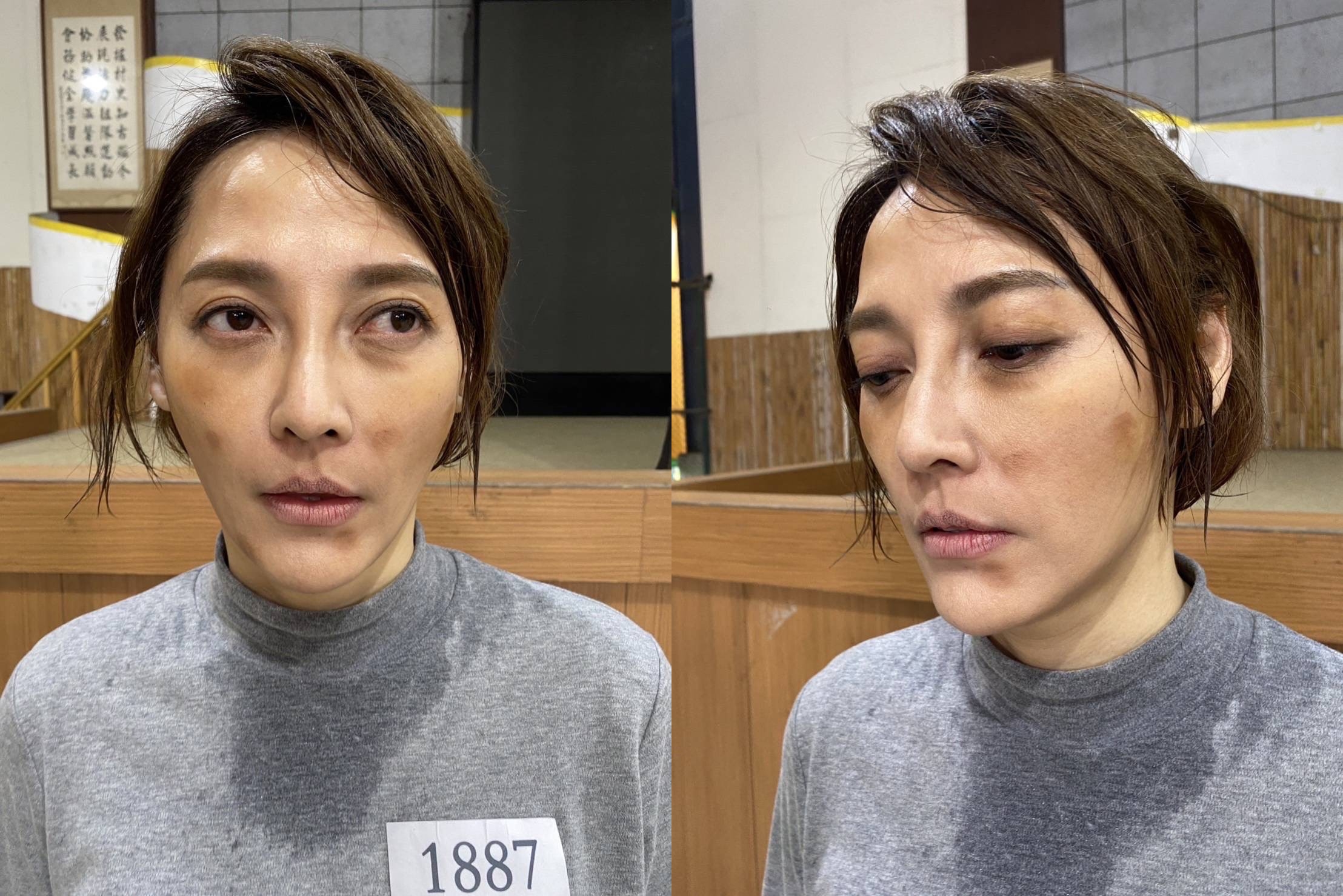 李沛綾《市井豪門》化病態妝容，特地節食瘦身3天，呈現憔悴樣。（民視提供）