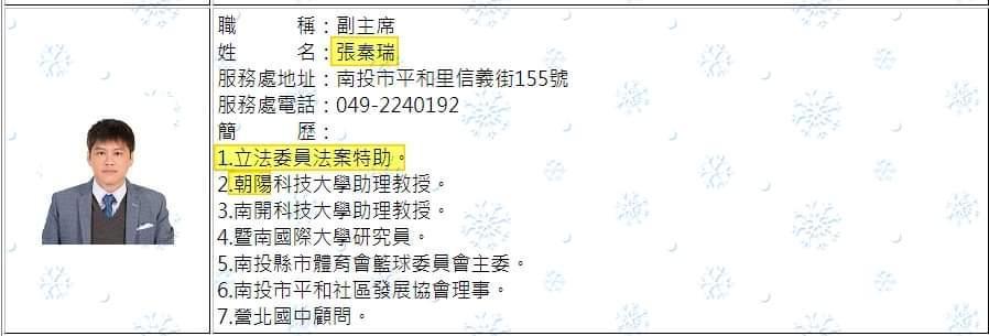 吳佩蓉提出證據,證實論文被抄襲的碩士生張秦瑞是林明溱的法案助理。(翻攝吳佩蓉臉書)