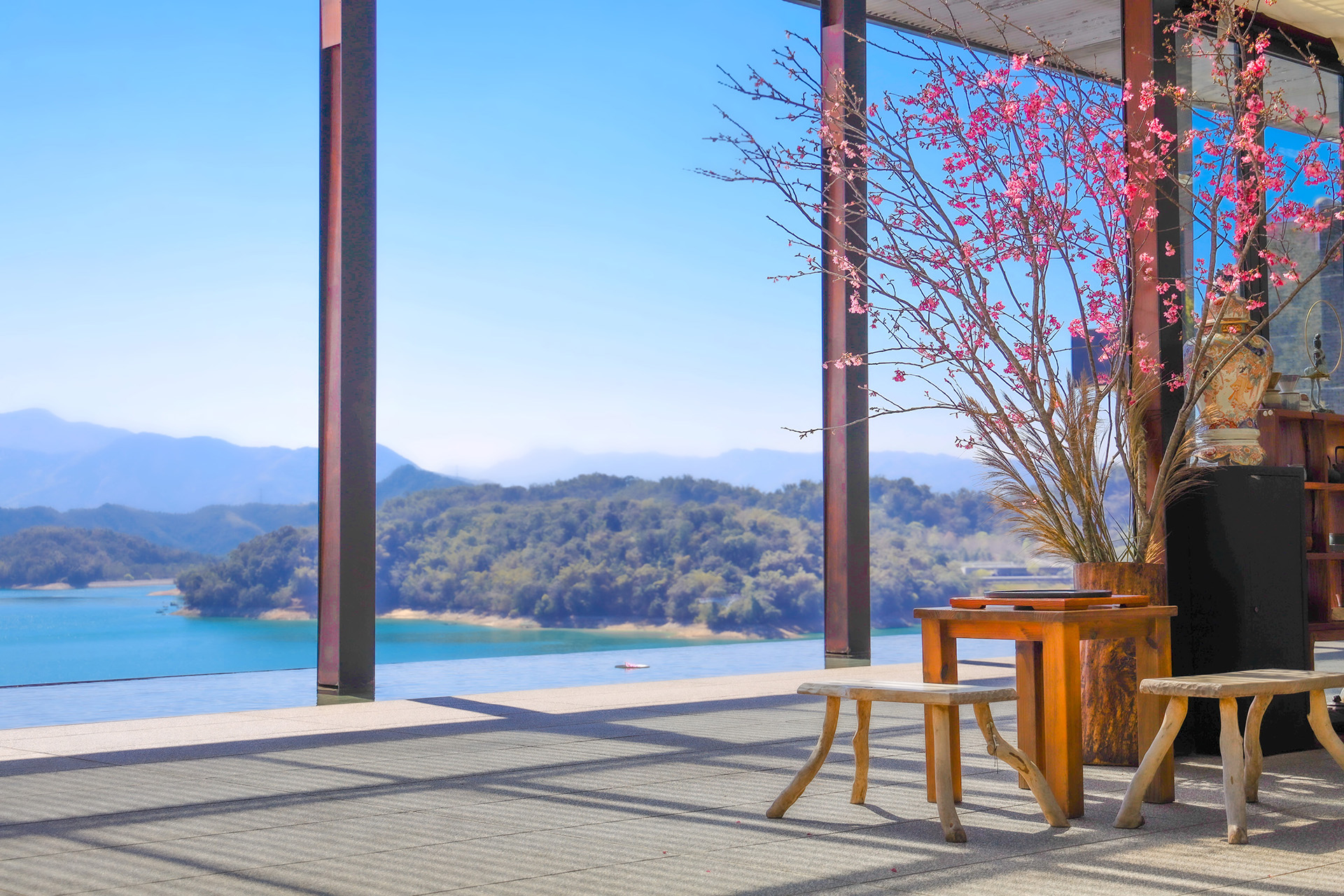 春季期間限定「花見六感體驗」包含餐飲、SPA等，即日起至5月31日開放預訂。（涵碧樓提供）