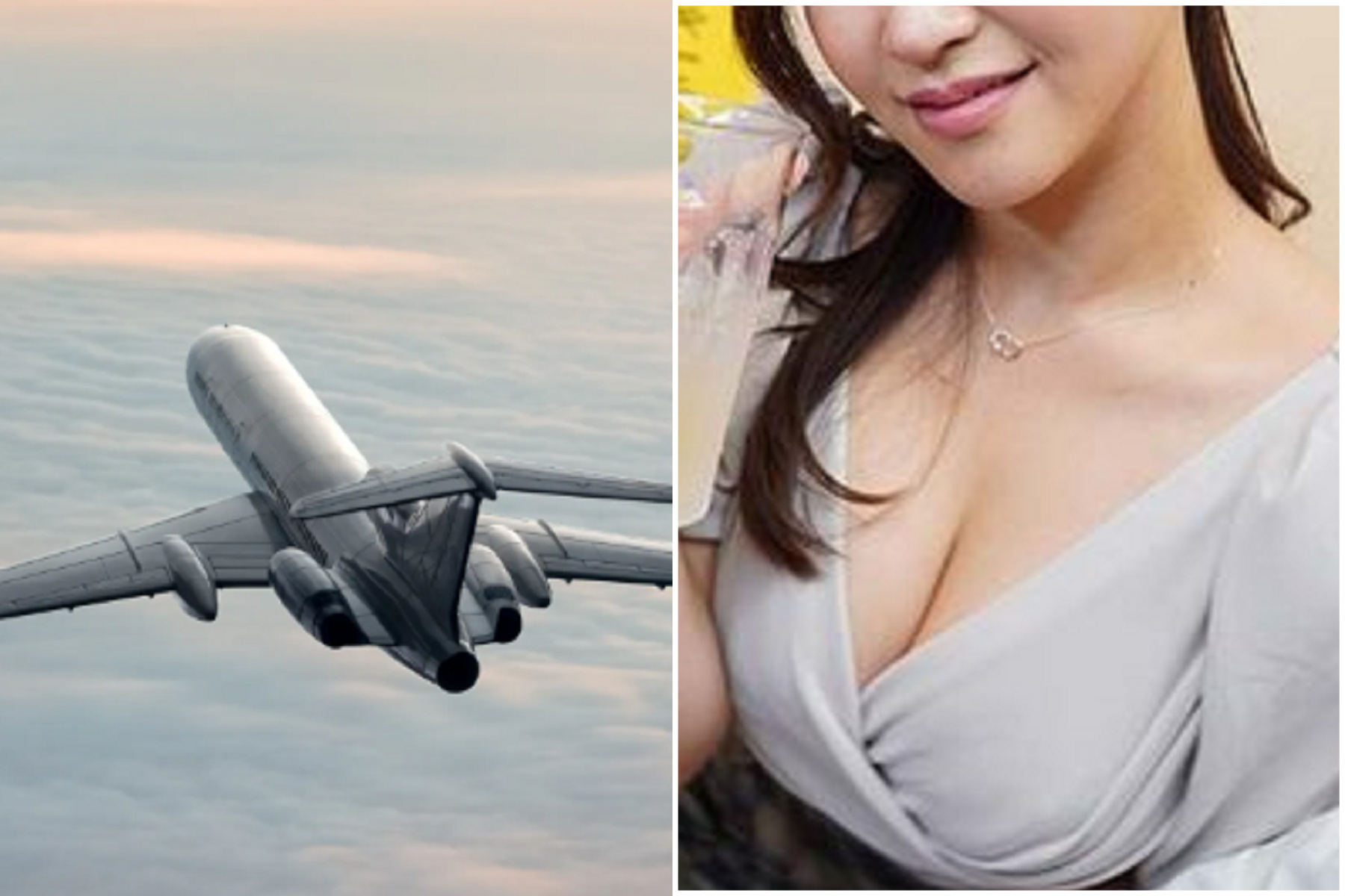 熟女搭機突脫衣裸體咆哮，如喪屍大鬧亂咬空服員濺血。（示意圖）