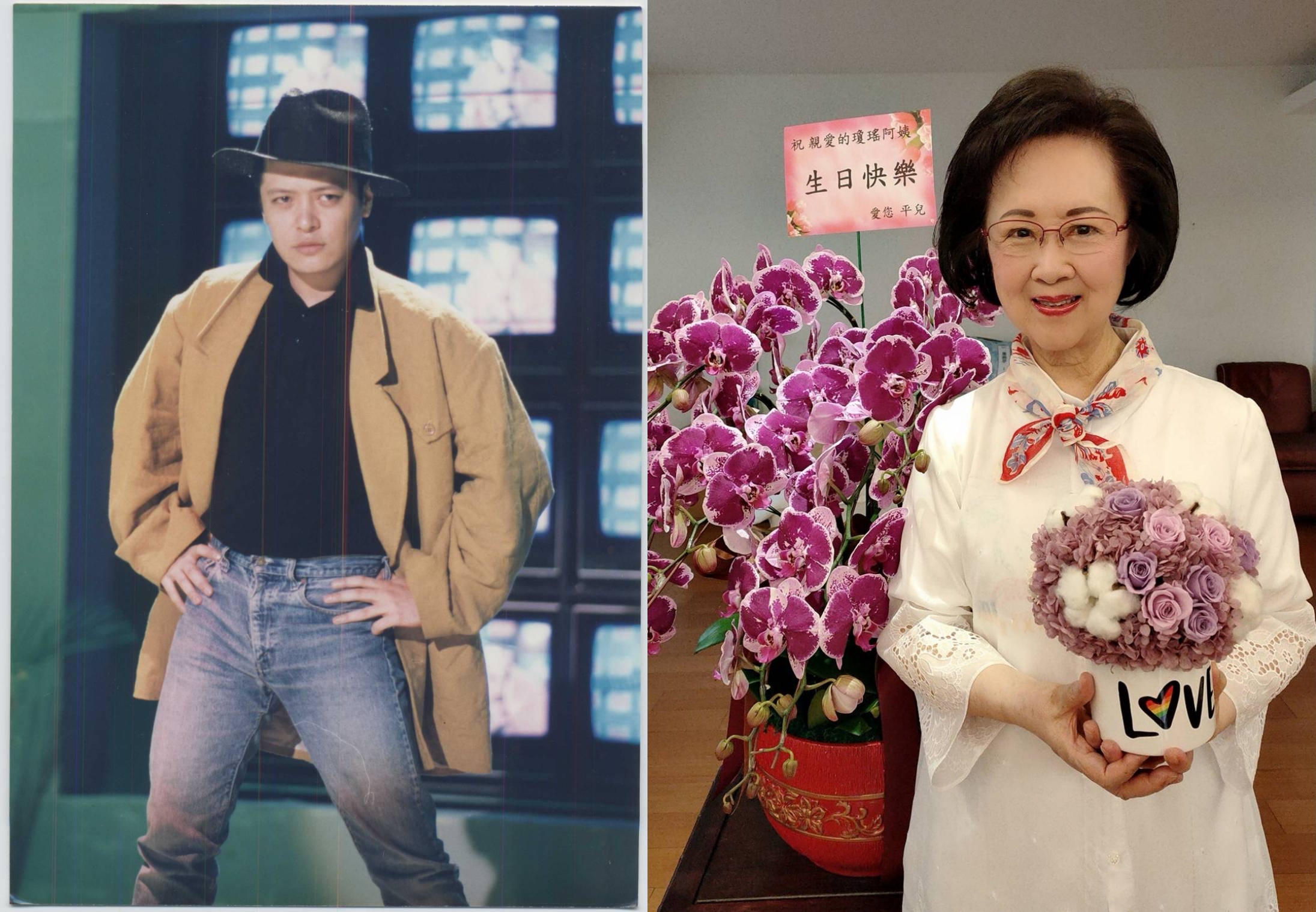 瓊瑤透露前幾天已得知劉文正死訊。（左：台視提供，右：瓊瑤臉書）