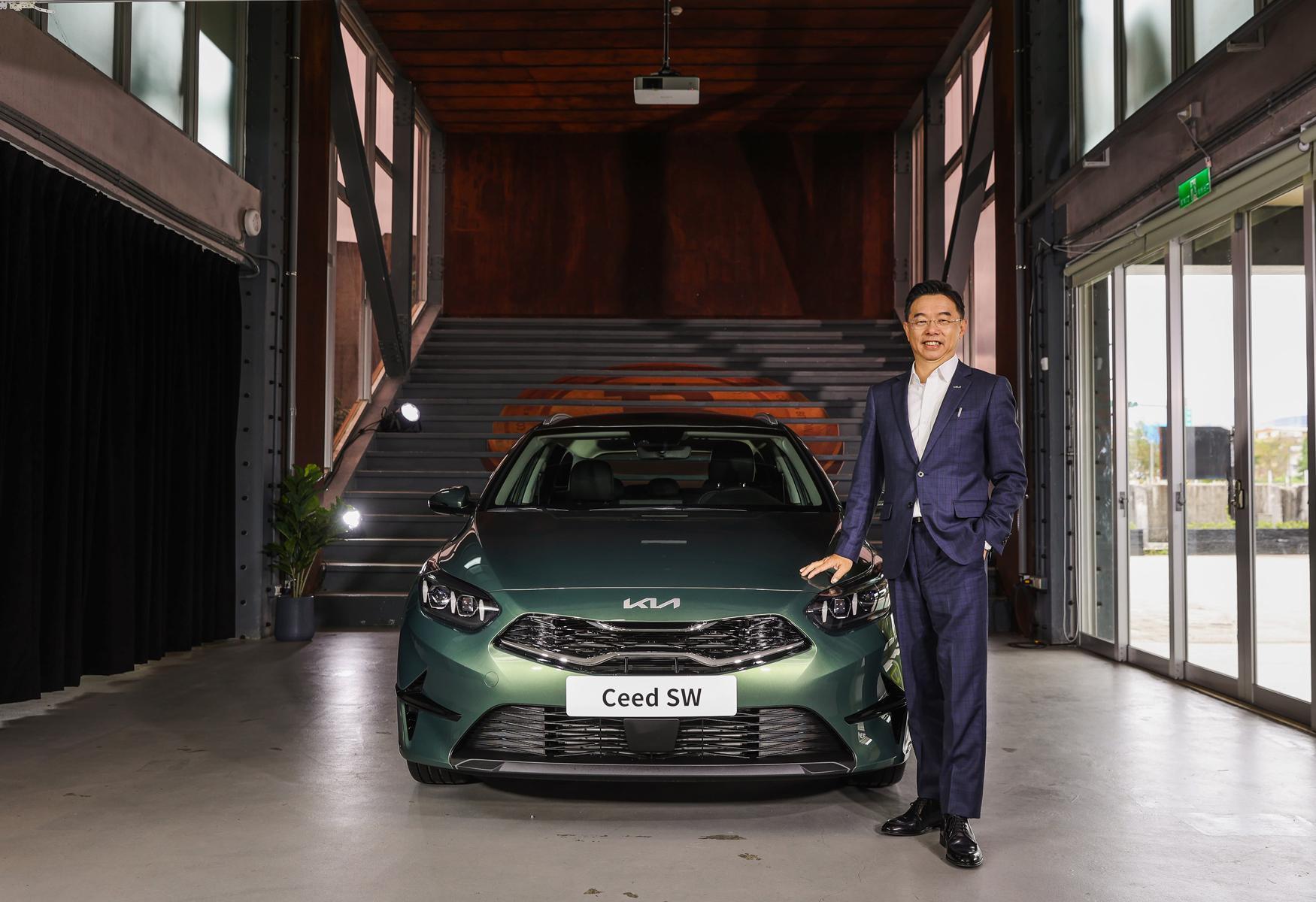 台灣森那美起亞總裁李昌益宣布歐洲智慧油電跑旅The Ceed Sportswagon MHEV以109.8萬元正式上市。