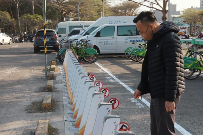 台南YouBike 2.0提前於23日正式啟用77站點,3月1日後陸續再開放8處站點。(台南市交通局提供)