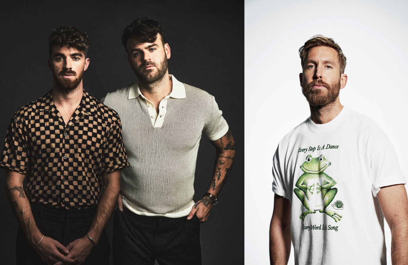 英國歷史最悠久的經典派對品牌「Creamfields奶油田電音派對」,將於4月在台北舉辦雙日雙舞台演出,請來老菸槍雙人組(左)和凱文哈里斯等10組電音DJ。(超級圓頂提供)