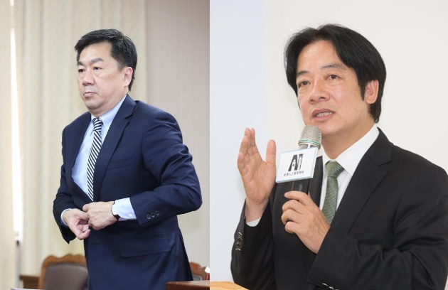 行政院發言人陳宗彥（左）遭爆疑似常態性召妓，有媒體人認為，爆料背後目標其實是賴清德（右）。（本刊資料照）