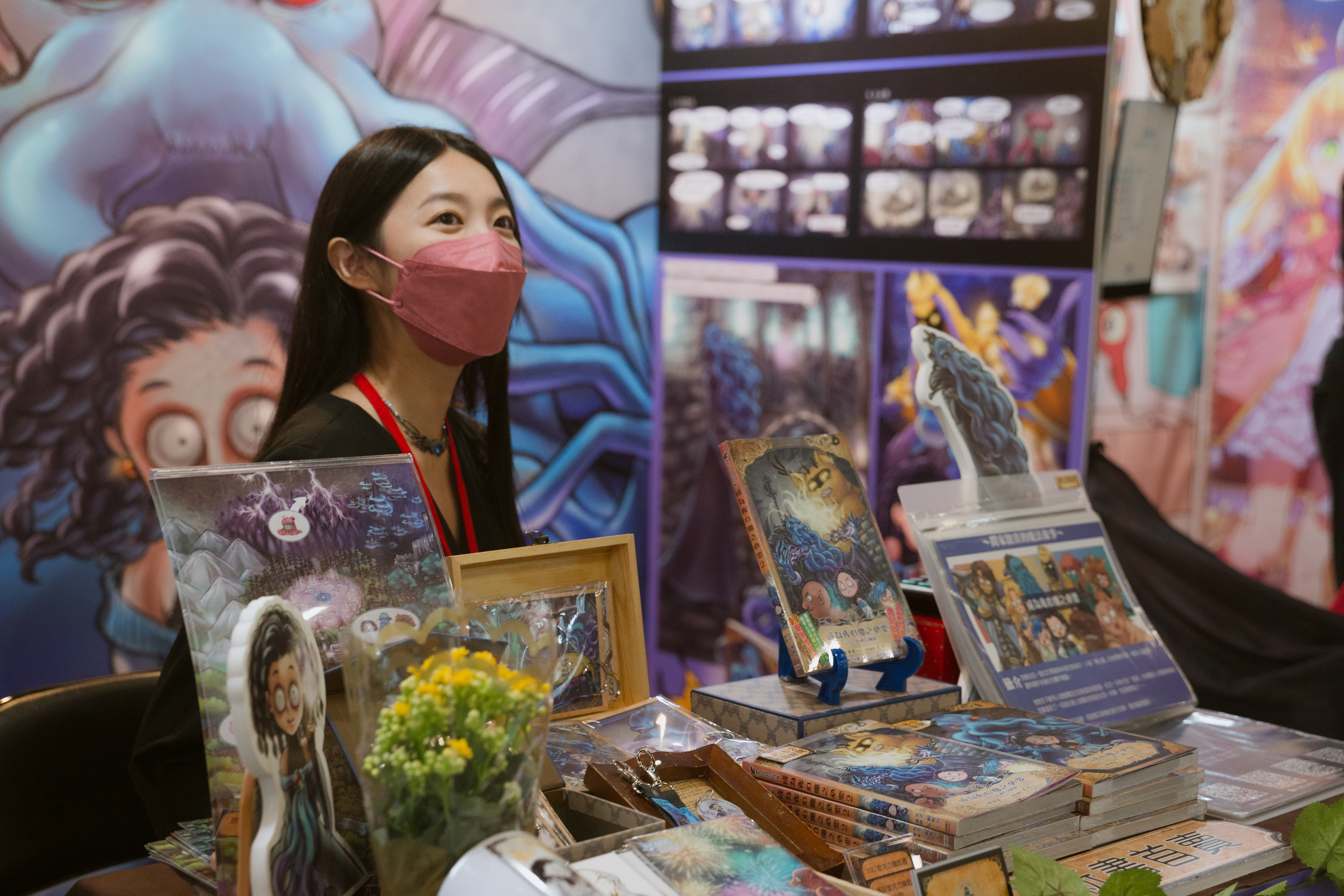 彭莉婷積極推廣《成為奪心魔之必要》IP,圖為去年舉行的第一屆台灣原創匯活動。(艾德萊娛樂提供)