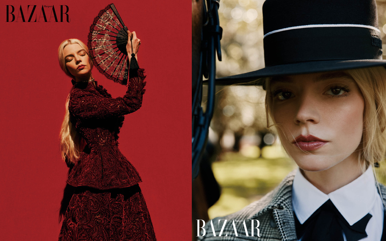 安雅從小就確立人生目標──成為一名演員。(《Harper’s BAZAAR》提供)