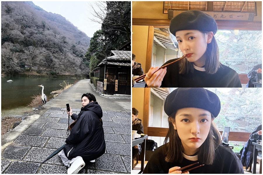 王淨與曹佑寧接連在IG分享多張背景相同的情侶視角照片，引發雙方粉絲討論。（翻攝自王淨、曹佑寧IG）
