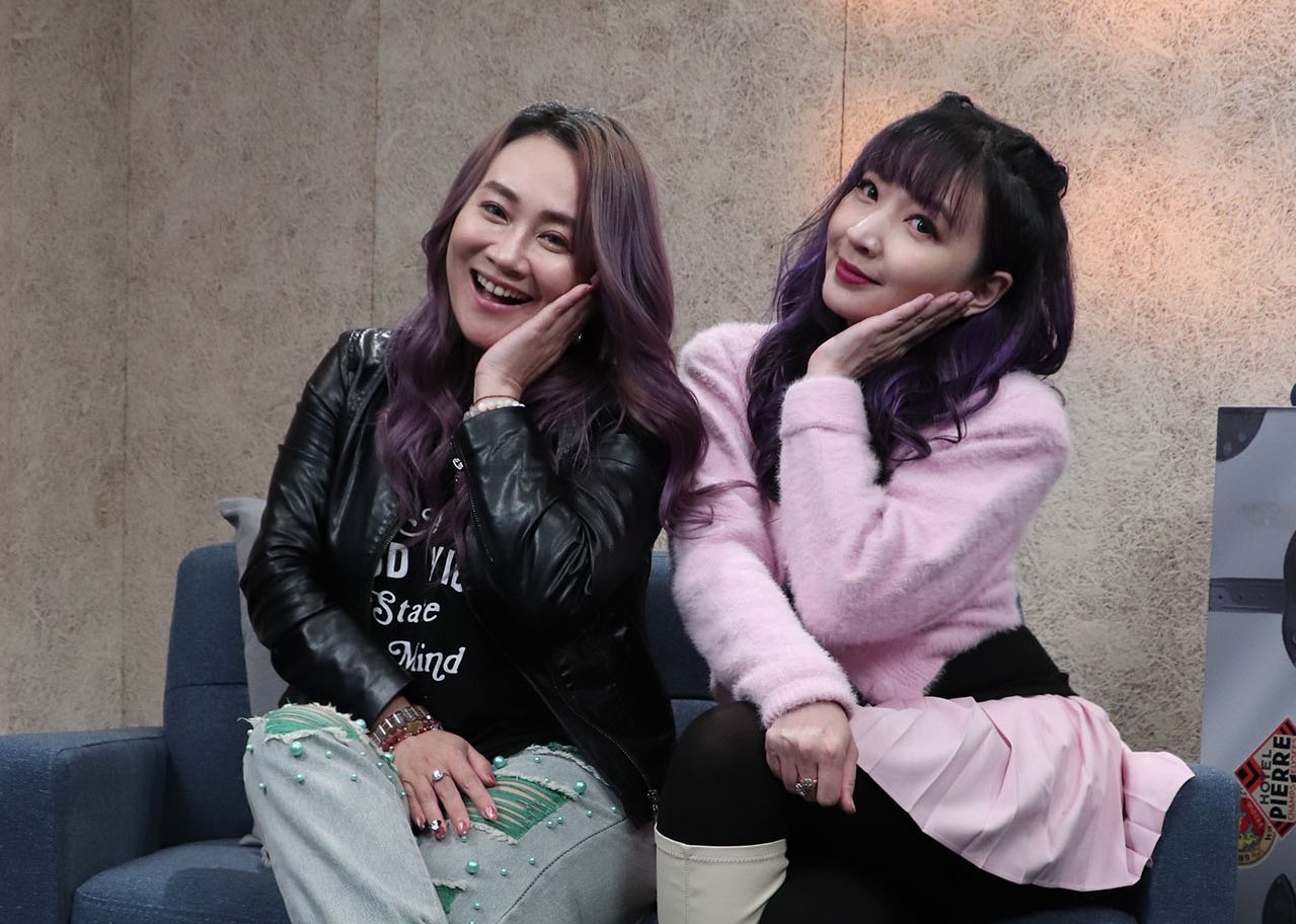 林秀琴術後上節目錄影。（中天提供）