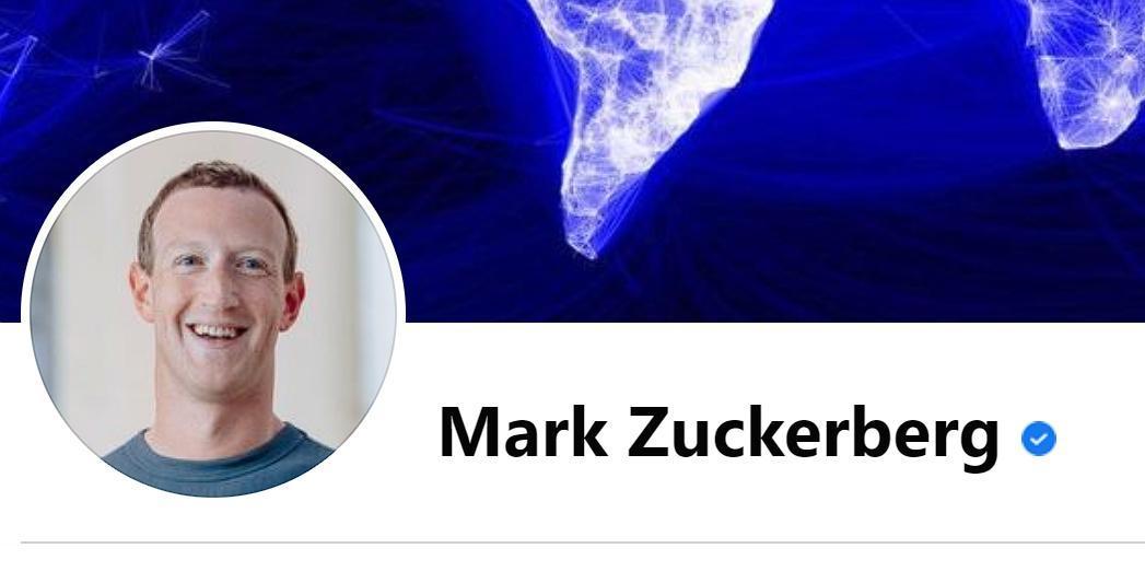 臉書的「藍勾勾」認證服務將推付費訂閱制。(翻攝自Mark Zuckerberg臉書)