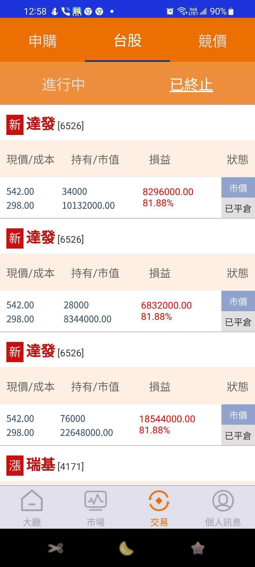 詐騙集團在後台操作顯示達發中籤獲利率驚人。