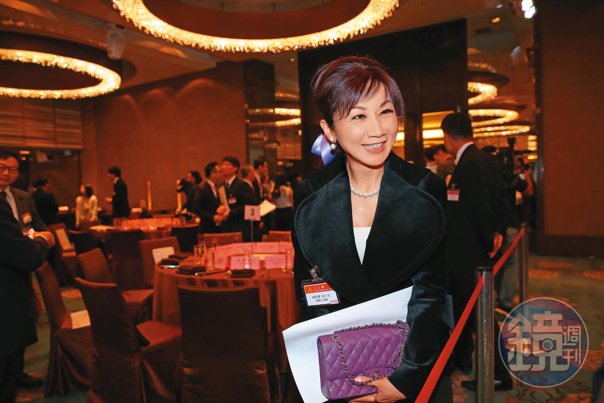 陳敏薰過去是由公司派提名的人選,如今倒戈讓泰山詹家相當錯愕。