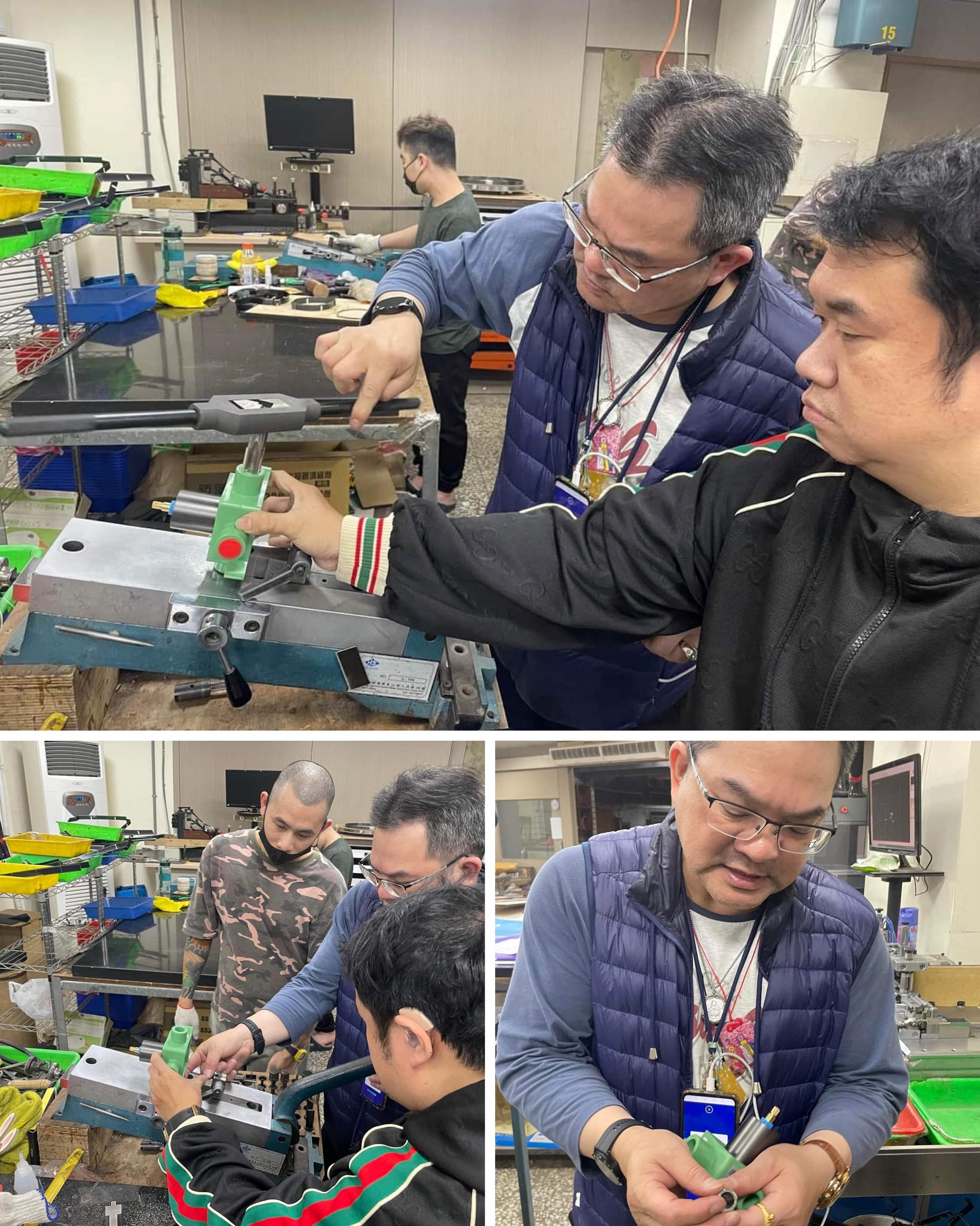 左：台北機械錶王紀聰俊攻牙應用範例　右：萬億集團創辦人蔡春福