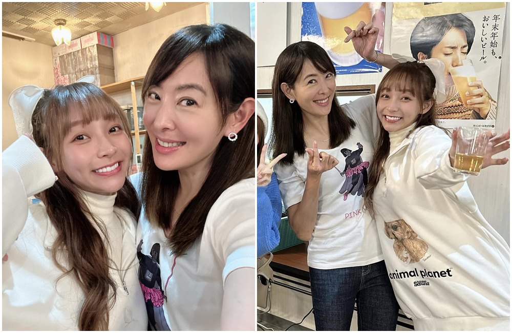 賈永婕在日本遇到林襄。（翻攝賈永婕臉書）