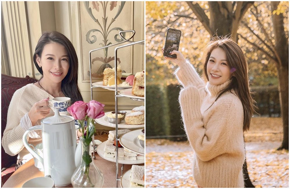 艾莉絲帶著一雙子女移居英國。（翻攝艾莉絲臉書）