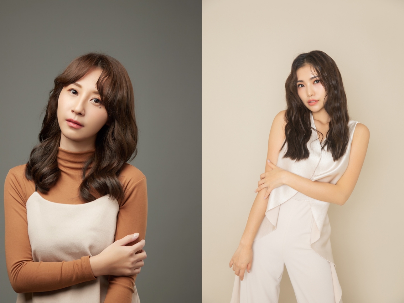 楊淨宇Angel和蔻茵Coin參加17直播線上愛心演唱會，用歌聲溫暖世界每個角落。（左蔻茵提供，右鳳凰藝能提供）