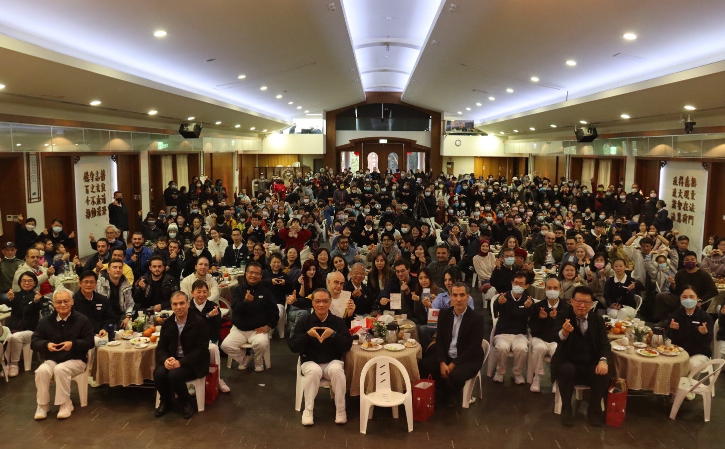 慈濟基金會今舉辦感恩茶會，邀請駐台土耳其辦事處、國家特搜隊及志工等與會。（慈濟基金會提供）