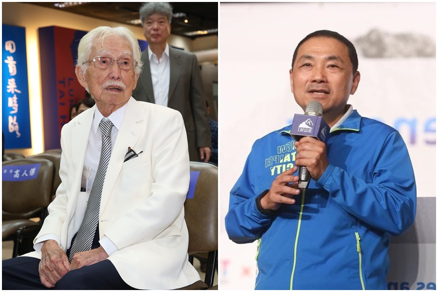 辜寬敏（左）曾於2021年大讚侯友宜（右）是國民黨內當時最懂台灣社會的政治人物。（本刊資料照）