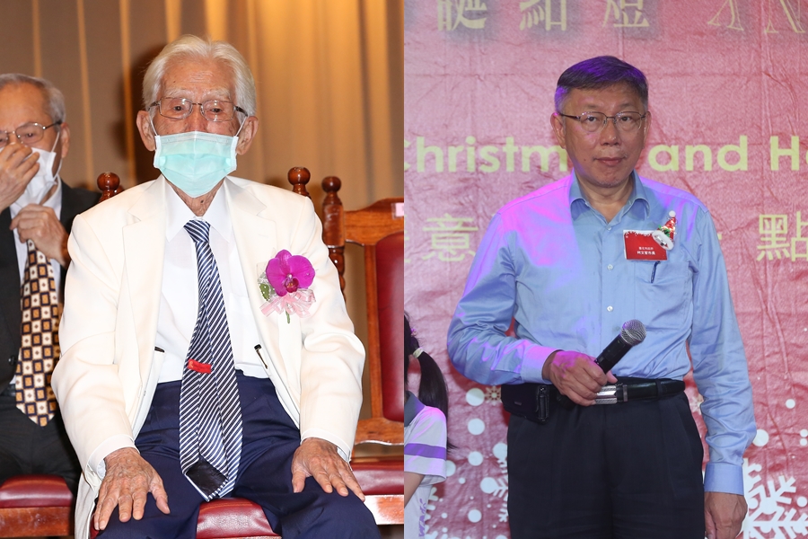 獨派大老辜寬敏（左）今辭世，台灣民眾黨主席柯文哲（右）也發文哀悼。（本刊資料照）