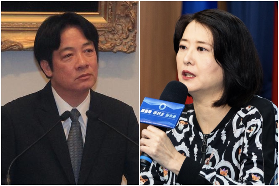 對於外界傳言賴清德（左）有意將蔡英文提出的4個堅持納入民進黨黨綱，王鴻薇（右）建議賴要向國人說明自己的兩岸論述。（本刊資料照）