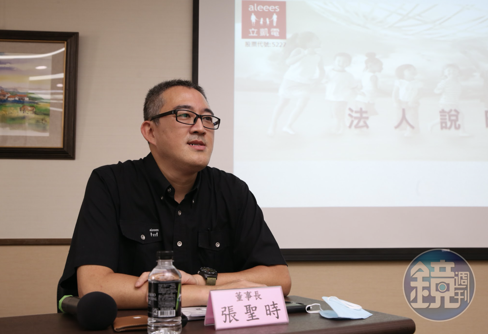 立凱電將協助特用化學公司ICL Group，於美國建立一個強大、彈性的優質磷酸鐵鋰電池材料供應鏈。圖為立凱電董事長張聖時（資料照）