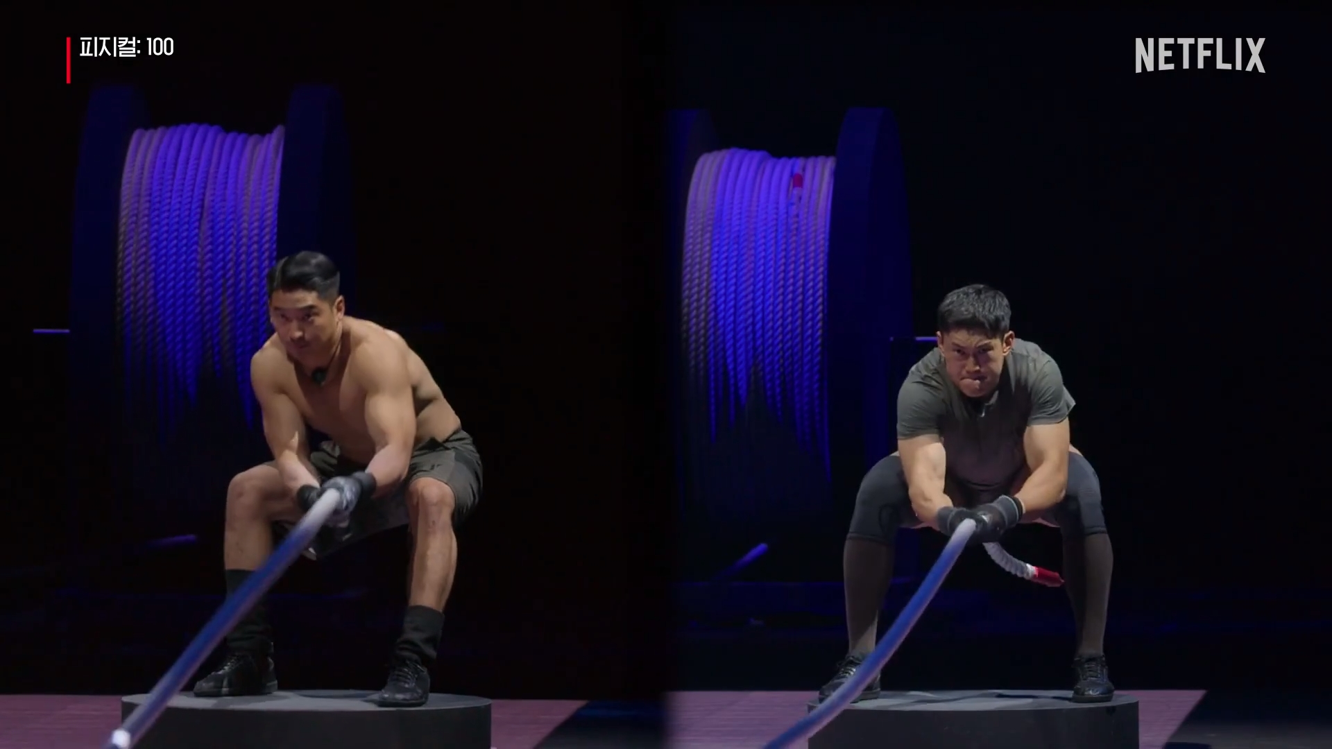 Netflix南韓實境節目《體能之巔：百人大挑戰》吸引超高觀看，卻爆出決賽造假爭議。（翻攝自NAVER TV）