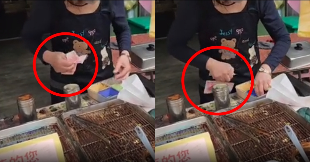 宜蘭一間蔥多餅店老闆娘手法純熟地「搓掉百鈔」，被狠酸是「被蔥油餅耽誤的魔術師」。（翻攝自Dcard）