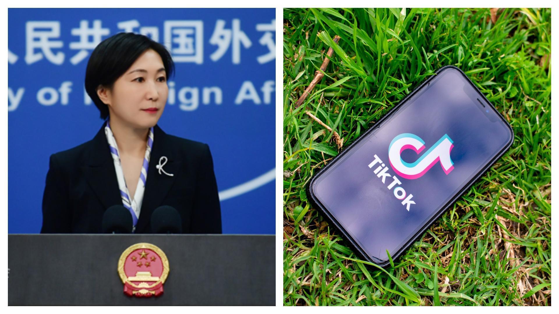 中國外交部連續兩天抨擊西方國家禁TikTok，「太不自信」「停止泛化、濫用國家安全概念」。（翻攝自中國外交部官網、Pixabay／Image by Kon Zografos）