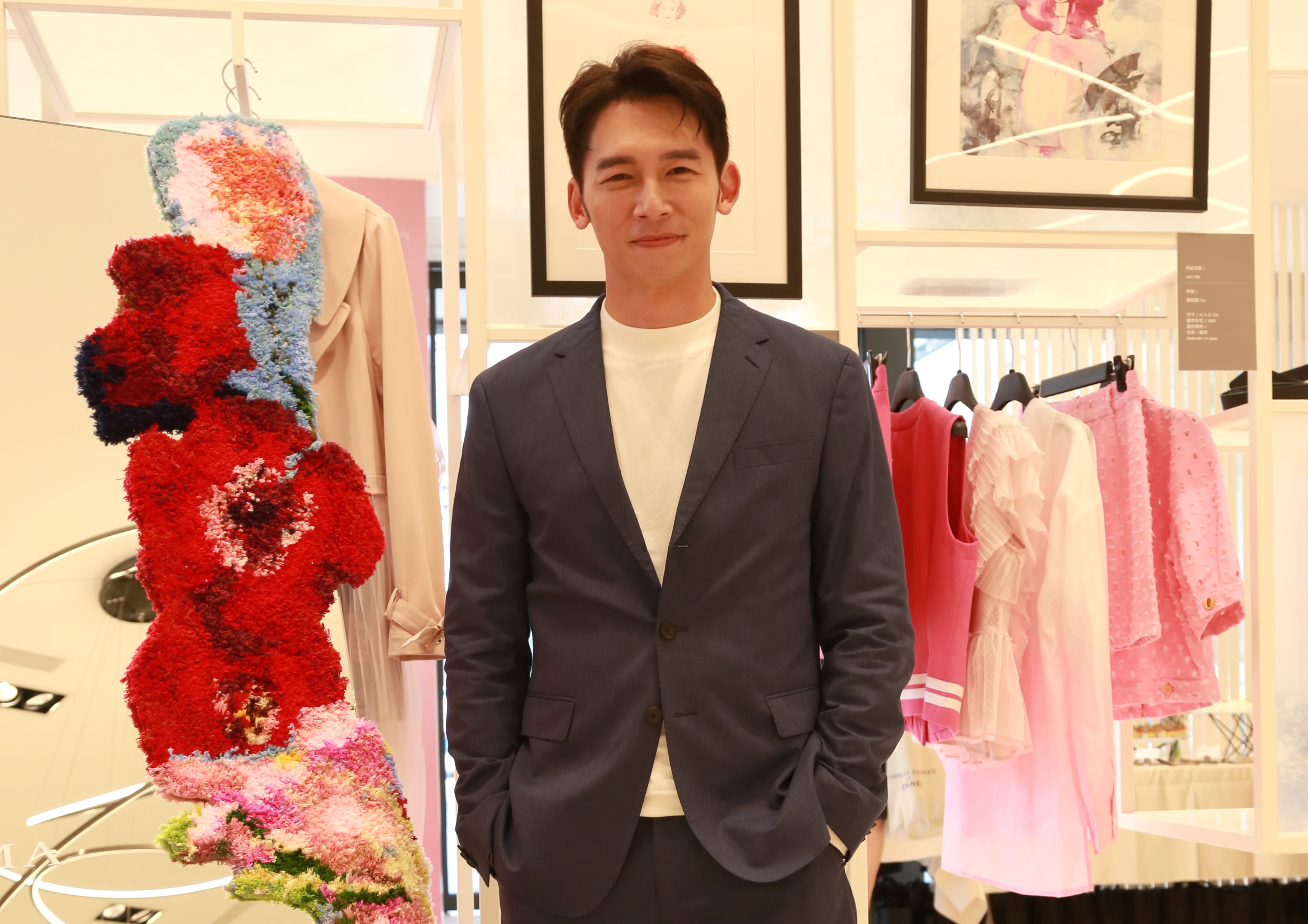 溫昇豪今出席服裝品牌旗艦店活動。（MOMA提供）