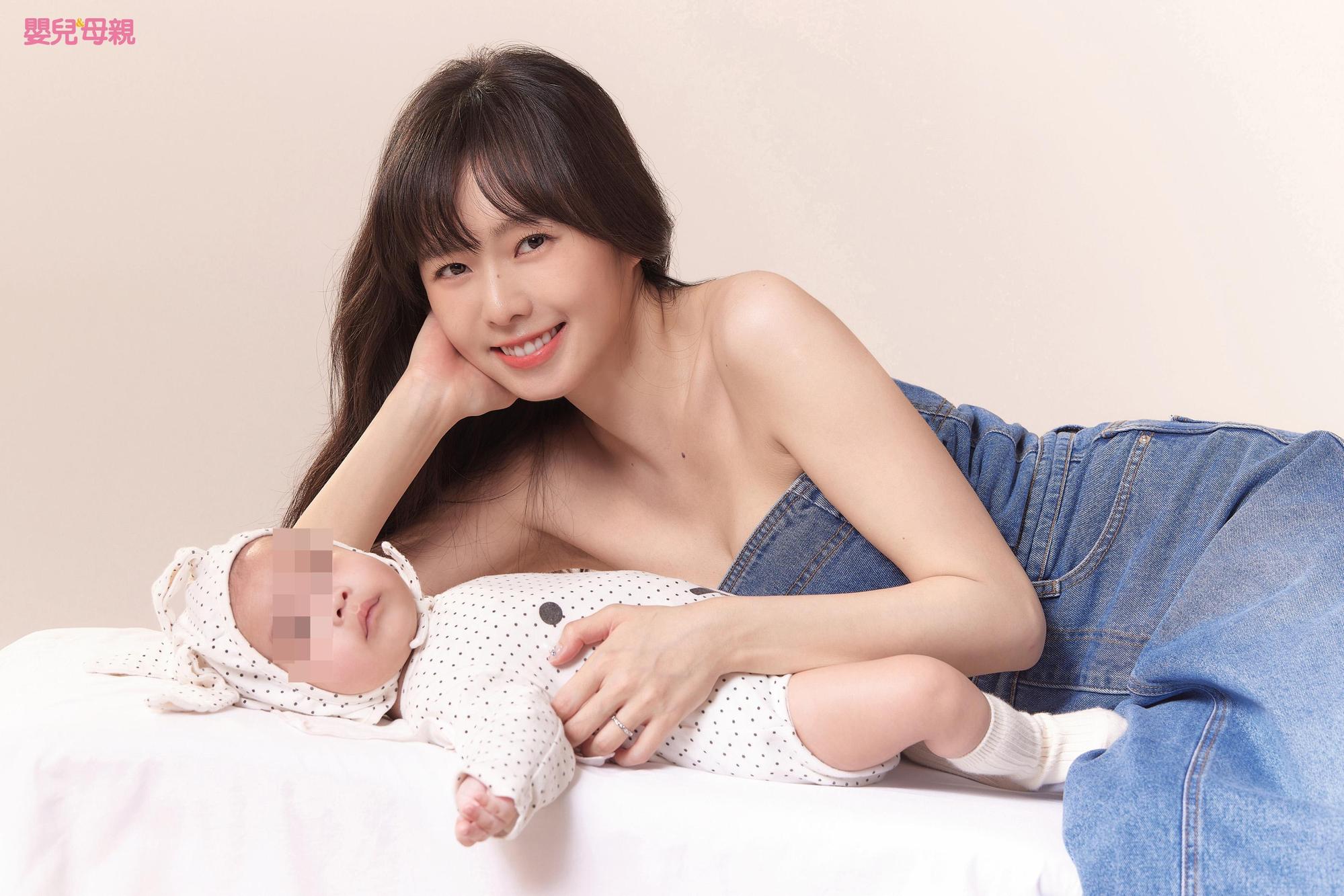 簡廷芮才30歲已有兩個寶貝。(《嬰兒與母親》提供)