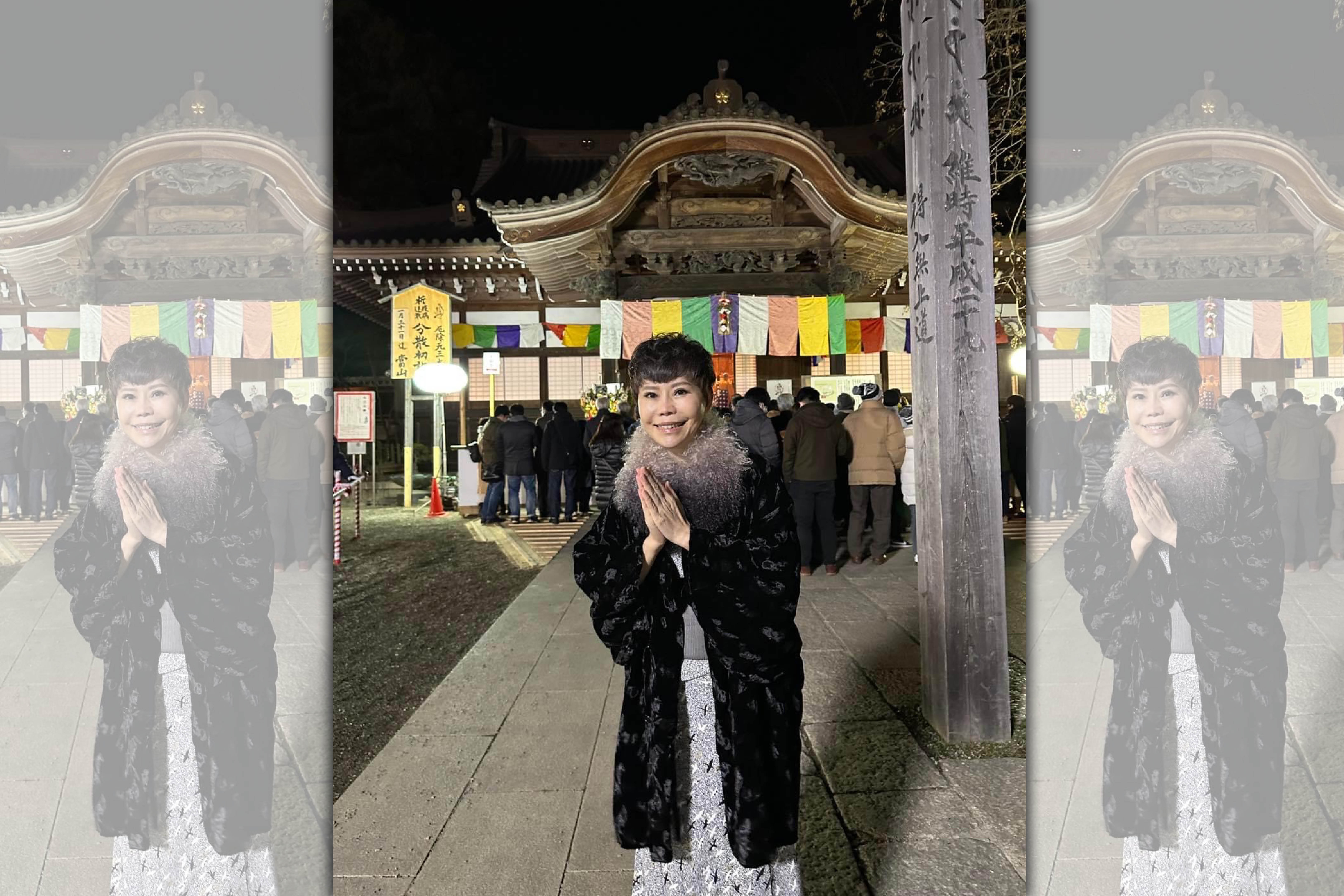 詹雅雯身體狀況受關注，她年初還到日本旅遊放鬆心情。（翻攝自詹雅雯臉書）