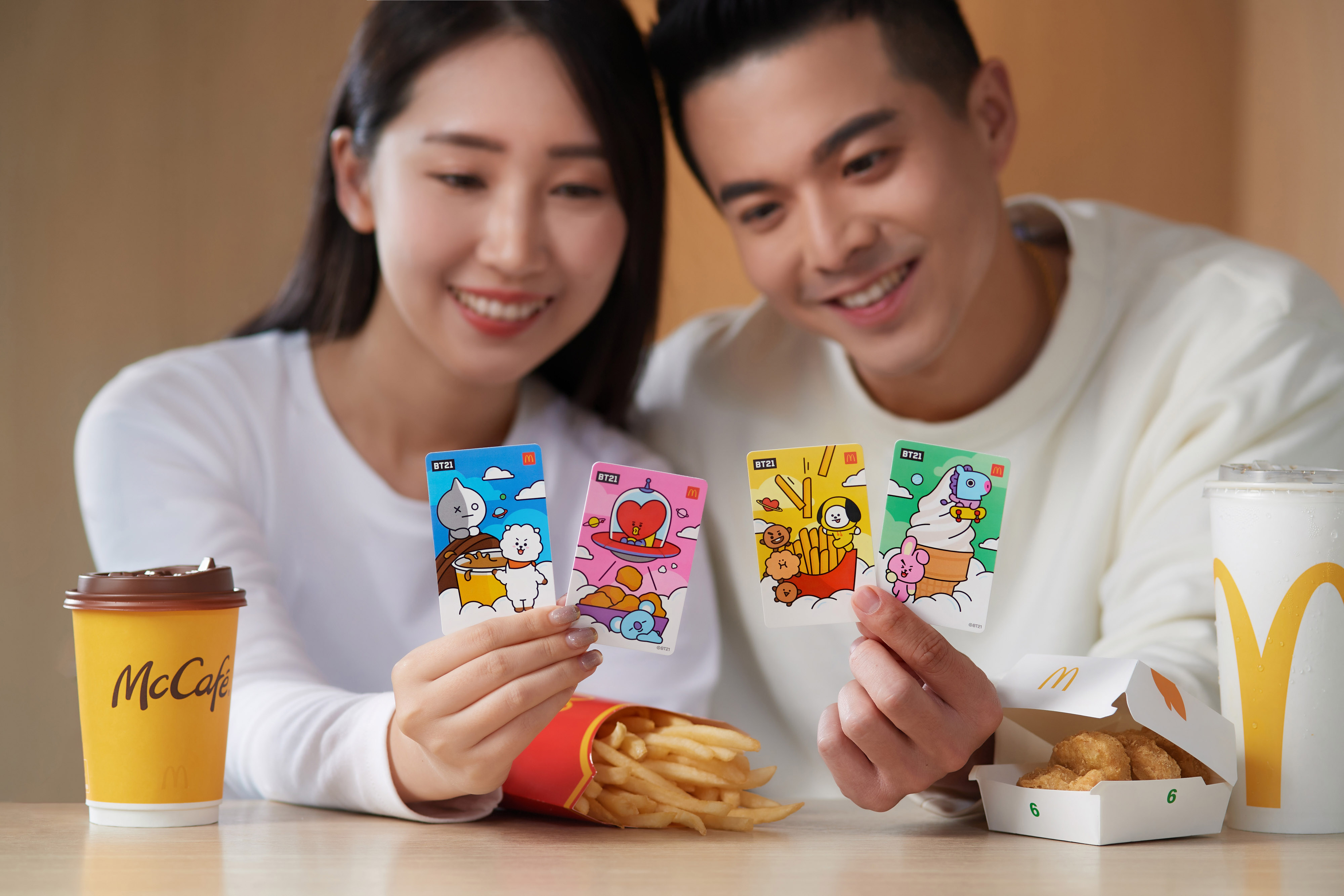 快設鬧鐘！台灣麥當勞「BT21 甜心卡」coming soon! 3/15起限量販售 「買A送B」優惠一整年！ 