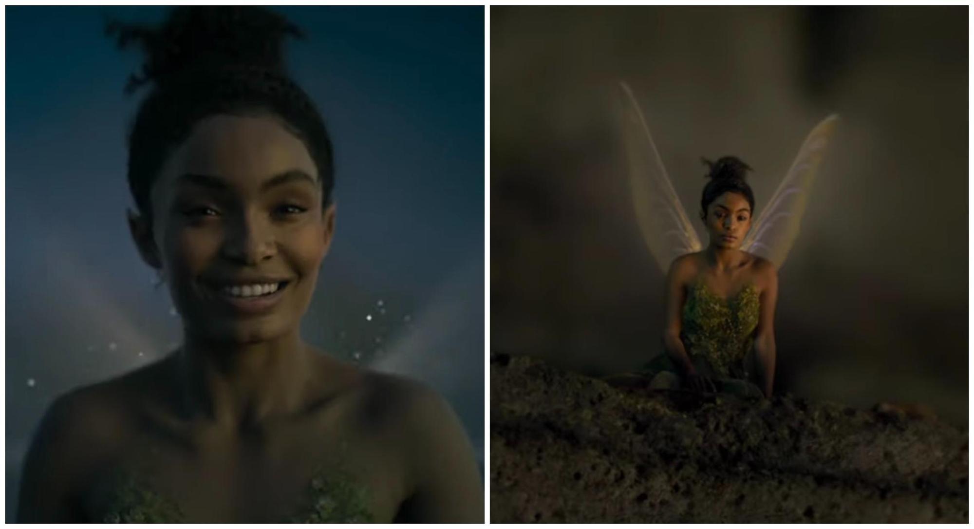 美國非裔女星亞拉沙希迪在真人版《小飛俠》中飾演仙子「小叮噹」。(翻攝預告片)