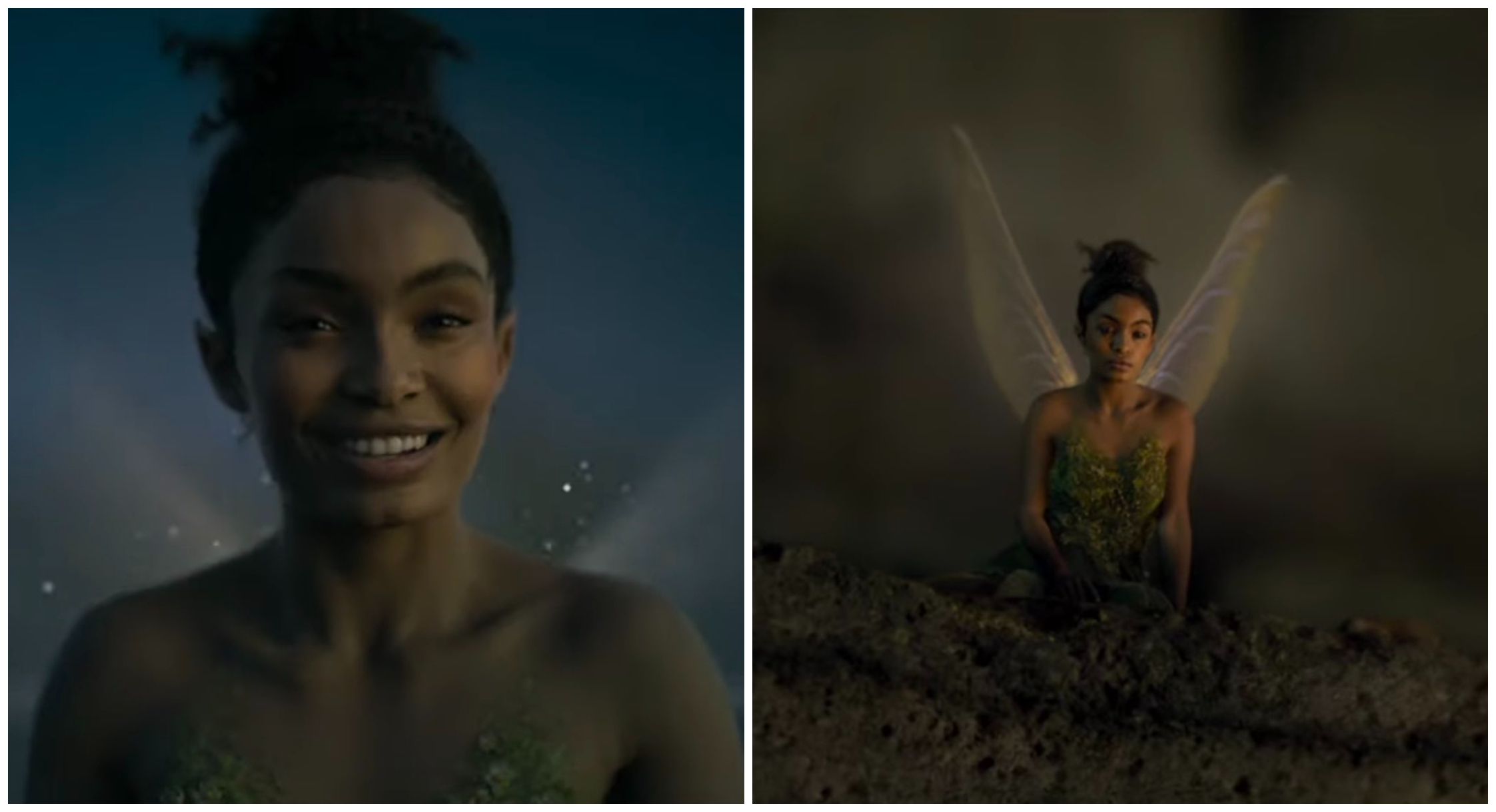 美國非裔女星亞拉沙希迪在真人版《小飛俠》中飾演仙子「小叮噹」。（翻攝預告片）