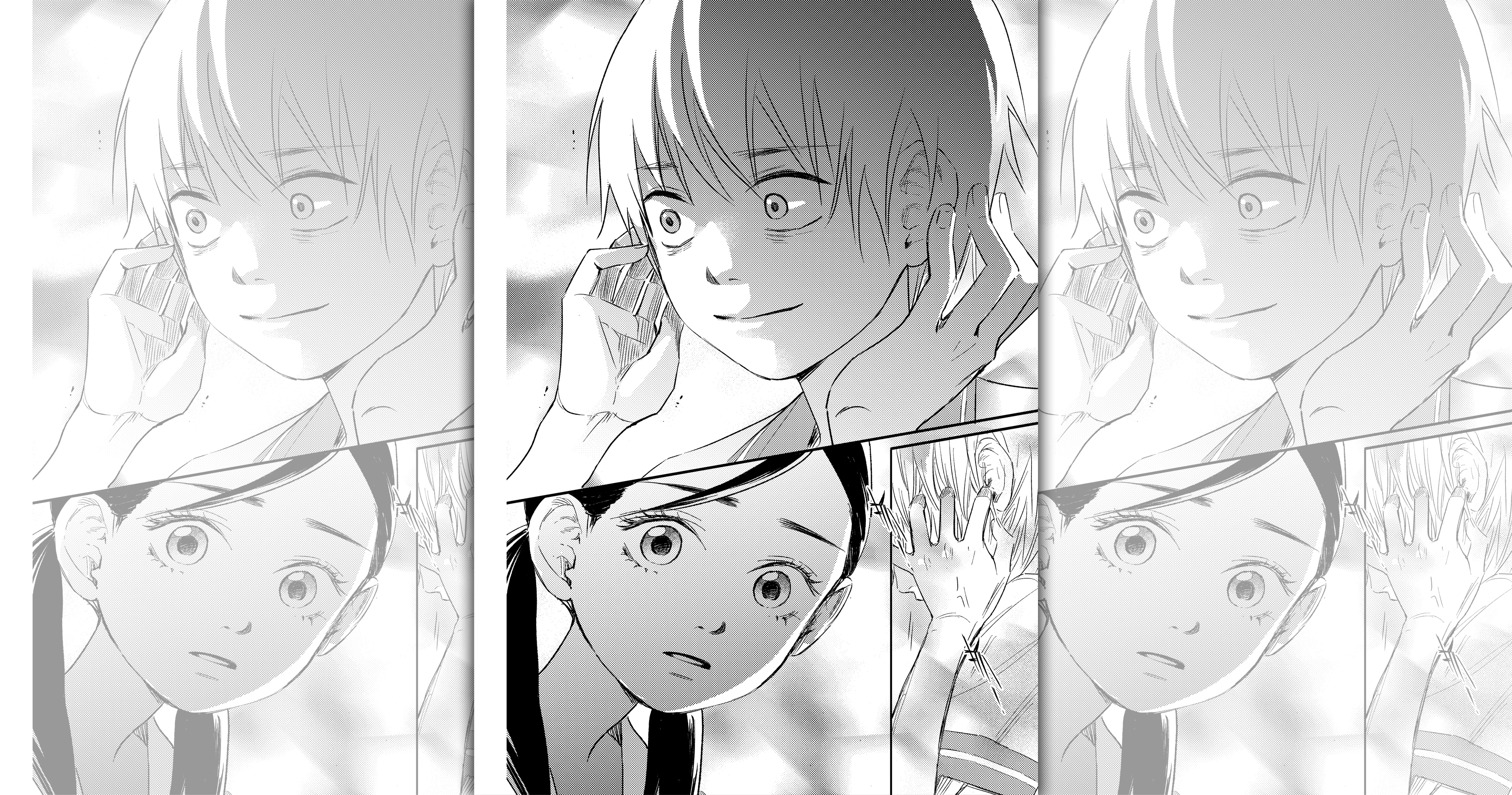 《指縫中的太陽》由於題材相對敏感，柯宥希先將腳本交由專家檢視，確定無誤才開始繪製分鏡。（目宿媒體提供）