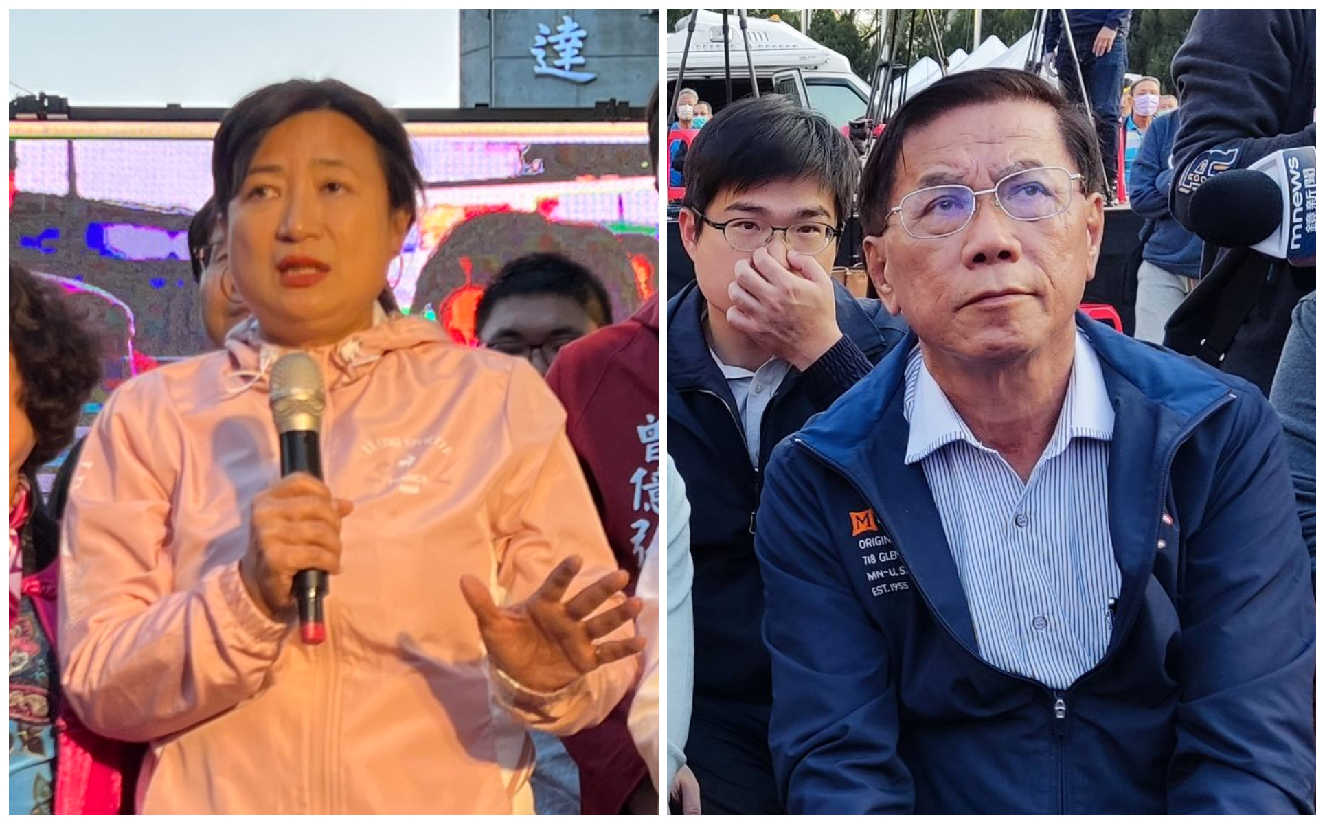 南投第二選區立委補選，民進黨蔡培慧（左圖）與國民黨林明湊（右圖）對決。