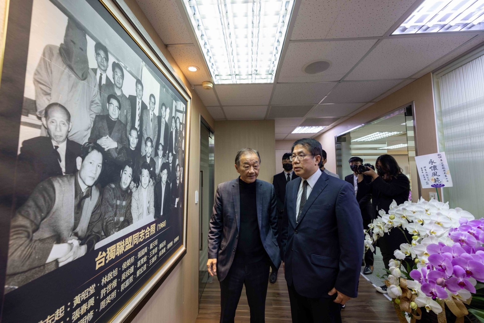 辜寬敏日前逝世，台南市長黃偉哲今日北上悼念、表達追思。（台南市政府提供）