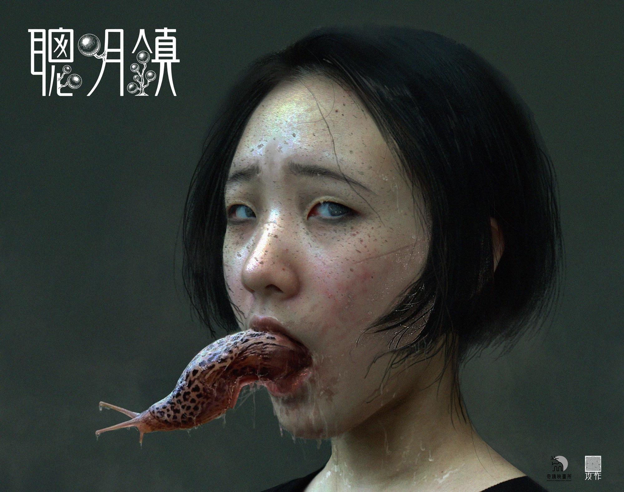 大女兒Elly參與華語影集《聰明鎮》演出，故事改編自日本恐怖大師伊藤潤二的作品。（奇蹟映畫所提供）