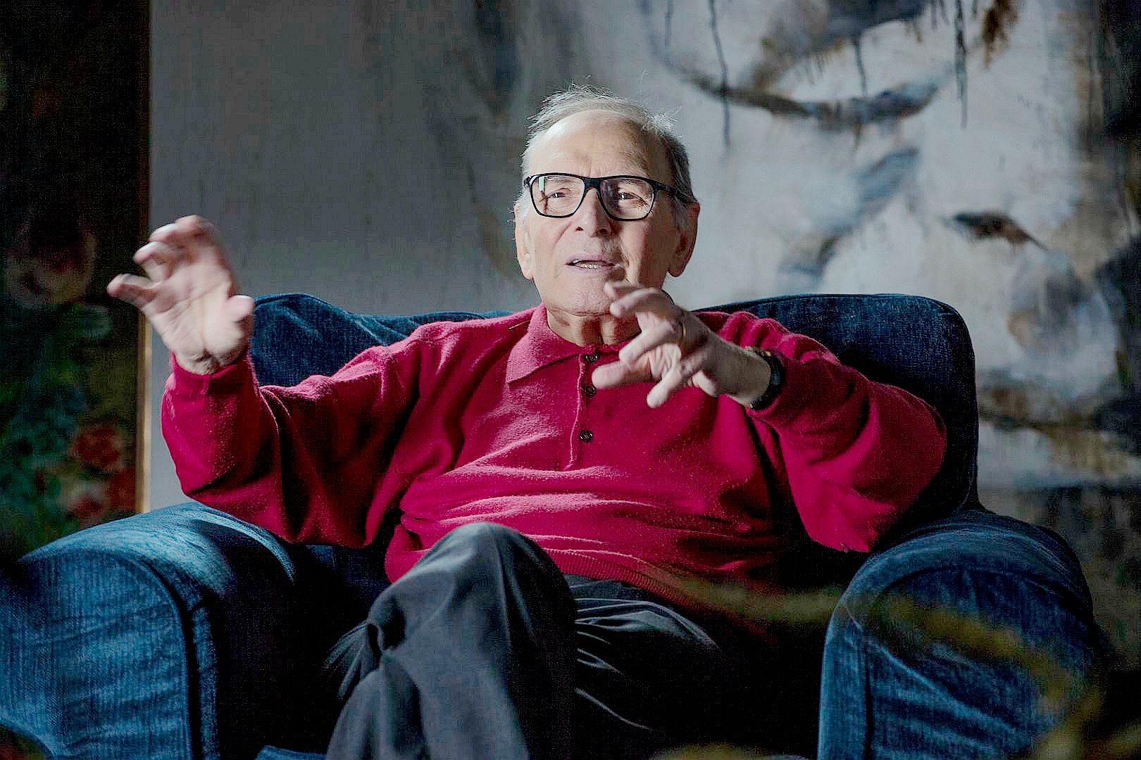 顏尼歐在《配樂大師顏尼歐》大爆經典片抄襲黑澤明祕辛。（海鵬）