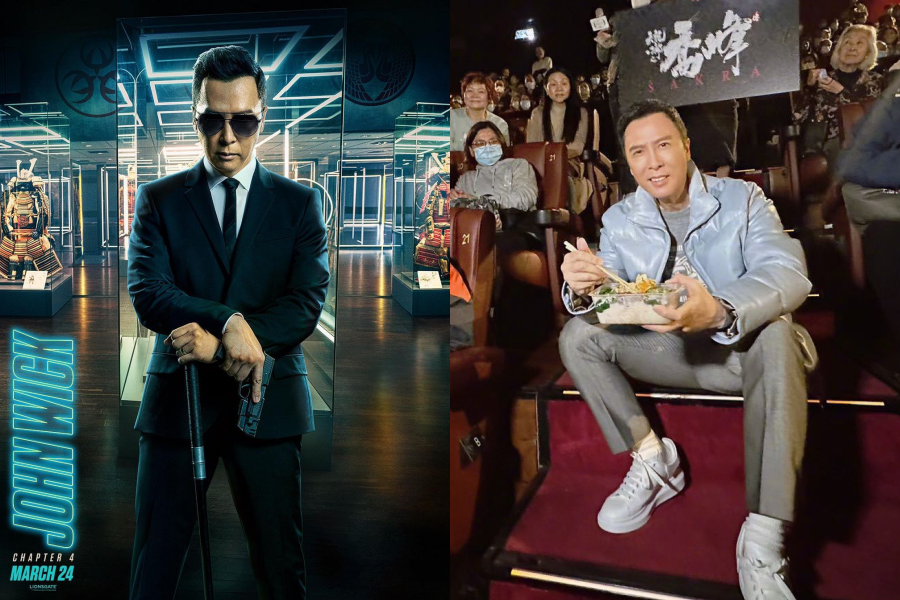 武打巨星甄子丹近日接受《GQ》雜誌採訪，除了稱外媒從不報導中國實情，更再批反送中是暴動。（翻攝自@johnwickmovie IG、甄子丹微博）