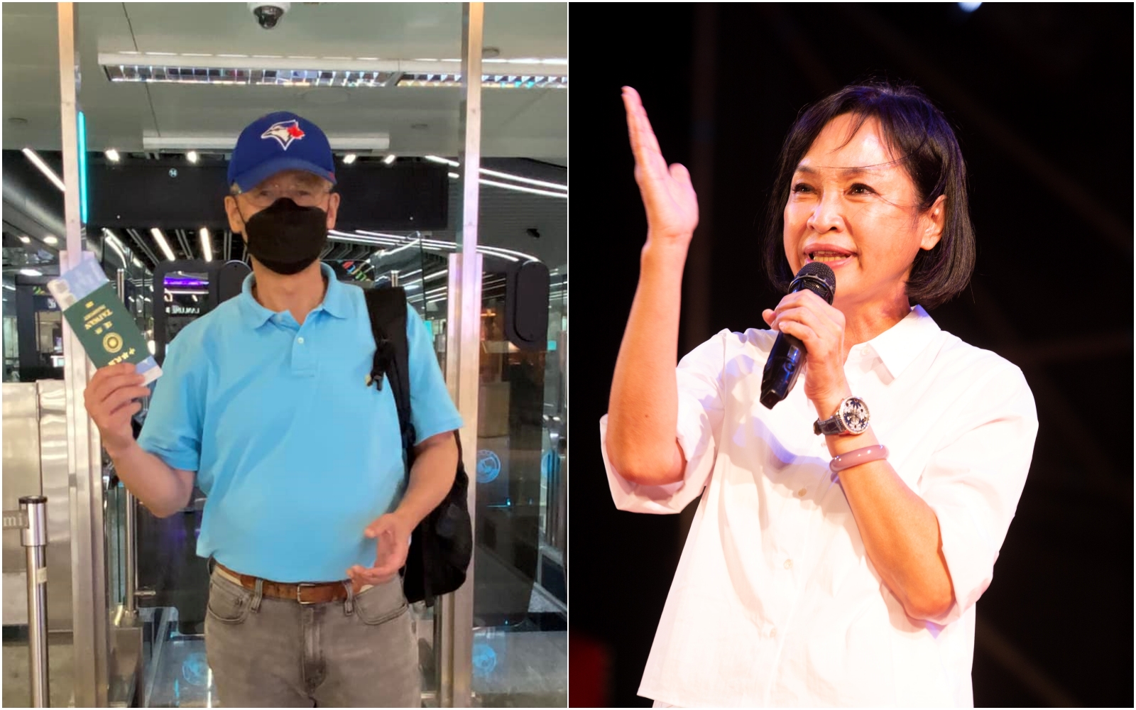 以筆名翁達瑞發文的教授陳時奮（左）指國民黨高雄市長候選人柯志恩（右）學術不倫，被國民黨提告後今獲北檢不起訴處分。（翻攝臉書／本刊資料照）