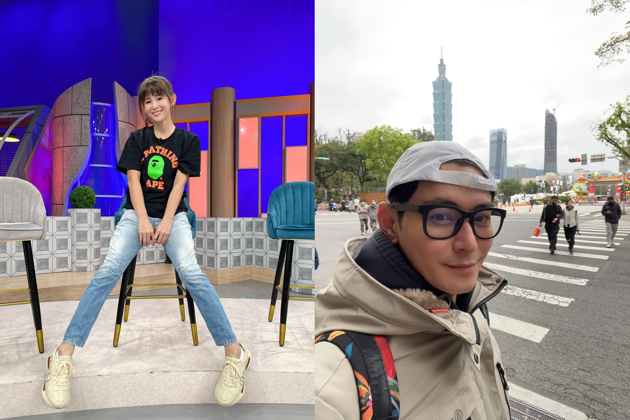 陳冠霖及鄭仲茵的陳年感情帳，意外在20年後開戰。（翻攝自鄭仲茵、陳冠霖臉書）